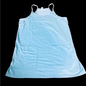Hot shot athletic dress with shorts- Aqua- Large
